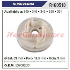 Poulie de démarrage HUSQVARNA pour tronçonneuse 340 345 346 350 351 R160518 537092501