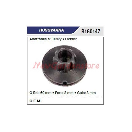 HUSQVARNA MOTORWHEELER Husky frontier starter pulley R160147 | Newgardenstore.eu