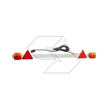 Rear adjustable light fitting bar agricultural tractor 1300-1800mm cable 6.5m | Newgardenstore.eu