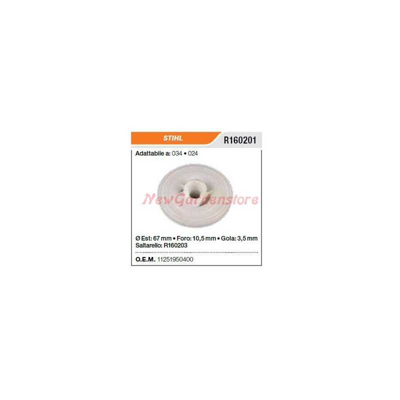 Puleggia avviamento STIHL motosega 034 024 R160201