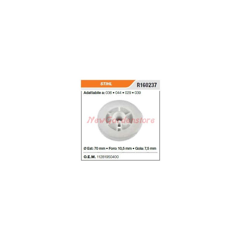 Polea de arranque de motosierra STIHL 036 044 029 039 R160237