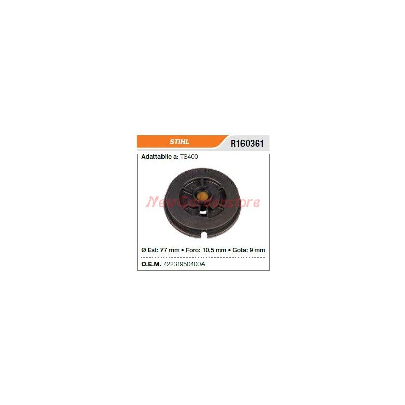 Polea de arranque cortasetos STIHL TS400 R160361