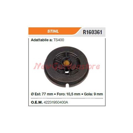 Puleggia avviamento STIHL tagliasiepe TS400 R160361 | Newgardenstore.eu