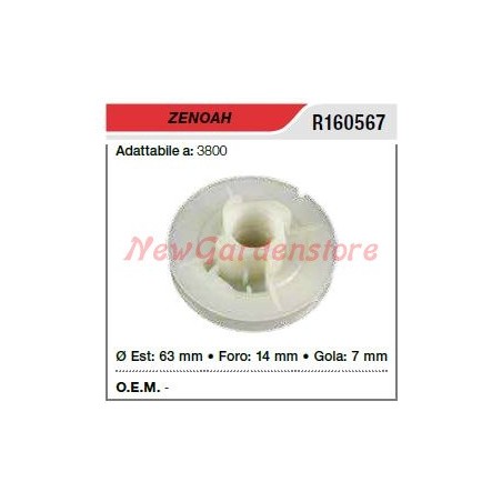 Puleggia avviamento ZENOAH motosega 3800 R160567 | Newgardenstore.eu