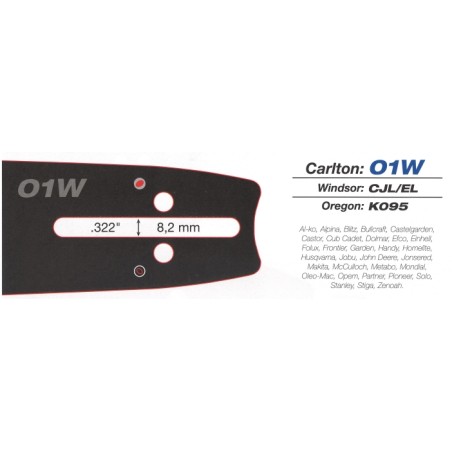 CARLTON CC4256 Speed Tip chainsaw sprocket bar L- 40 cm thickness 1.5 mm