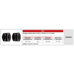 Puleggia doppio albero motore MTD trattorino rasaerba tagliaerba R303836