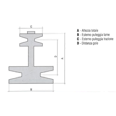 ORIGINAL STIGA GGP polea de transmisión para tractor de césped 125601568/0