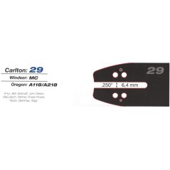 CARLTON K4500 chainsaw sprocket bar Safe Tip length 30cm thickness 1.3mm | Newgardenstore.eu