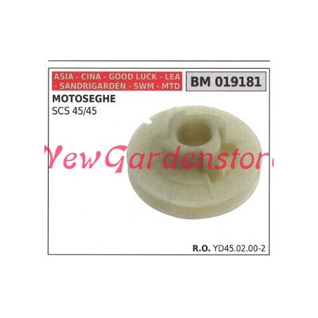 Polea de arranque ASIA para motor de motosierra SCS 45/45 019181 | Newgardenstore.eu