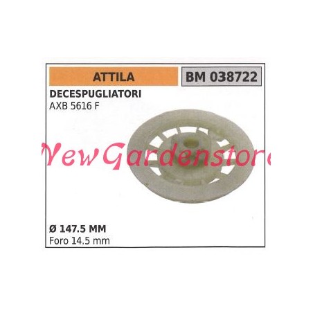 ATTILA starting pulley for AXB 5616F brushcutter motor 038722 | Newgardenstore.eu