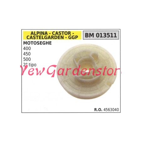 Polea de arranque CASTELGARDEN motor motosierra 400 450 500 013511 | Newgardenstore.eu