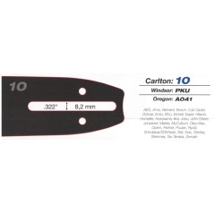 CARLTON MT39 SAFE TIP barra de piñones para motosierra, longitud 30 cm, espesor 1,3 mm