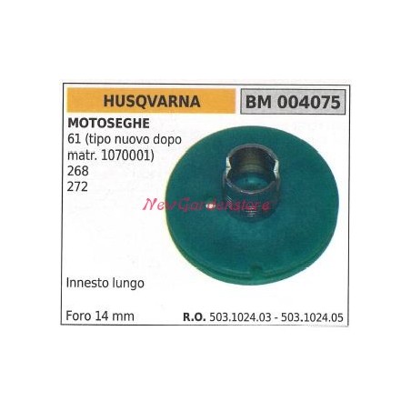 Puleggia messa in moto HUSQVARNA motosega 61 268 272 004075 | Newgardenstore.eu