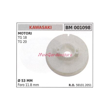 Poulie de démarrage KAWASAKI débroussailleuse TG 18 20 001098 | Newgardenstore.eu