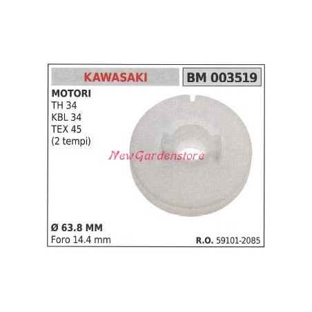 Poulie de démarrage KAWASAKI taille-haie TH 34 KBL 35 TEX 45 003519 | Newgardenstore.eu