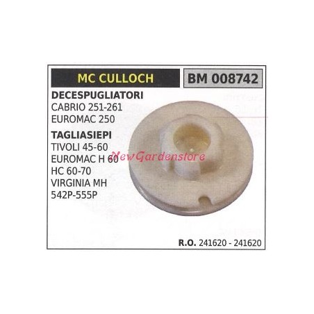 Polea de arranque MC CULLOCH desbrozadora CABRIO 251 261 008742 | Newgardenstore.eu