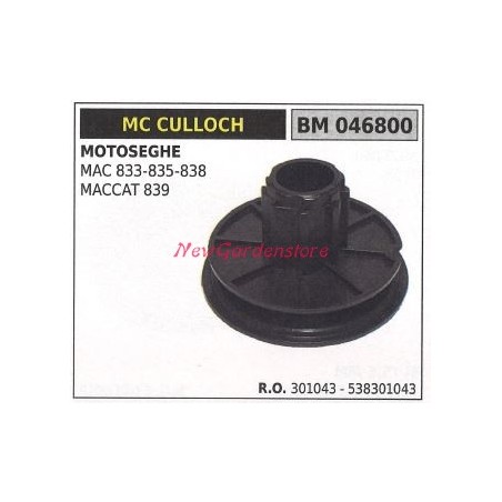Puleggia messa in moto MC CULLOCH motosega MAC 833 835 838 MACCAT 839 046800 | Newgardenstore.eu