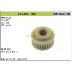 Lawn tractor mower pulley 15E-405 15E-406 KYNAST 040030 | Newgardenstore.eu