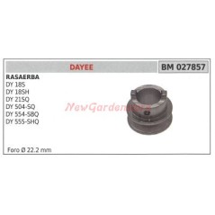 Belt pulley with coupling for lawn mower DY 18S 18SH DAYEE 027857 | Newgardenstore.eu