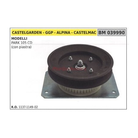 Lawnmower mower pulley PARK 105 CD ALPINA 039990 | Newgardenstore.eu