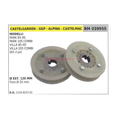 Polea para cortadora de césped PARK 85-95 ALPINA 039955 | Newgardenstore.eu