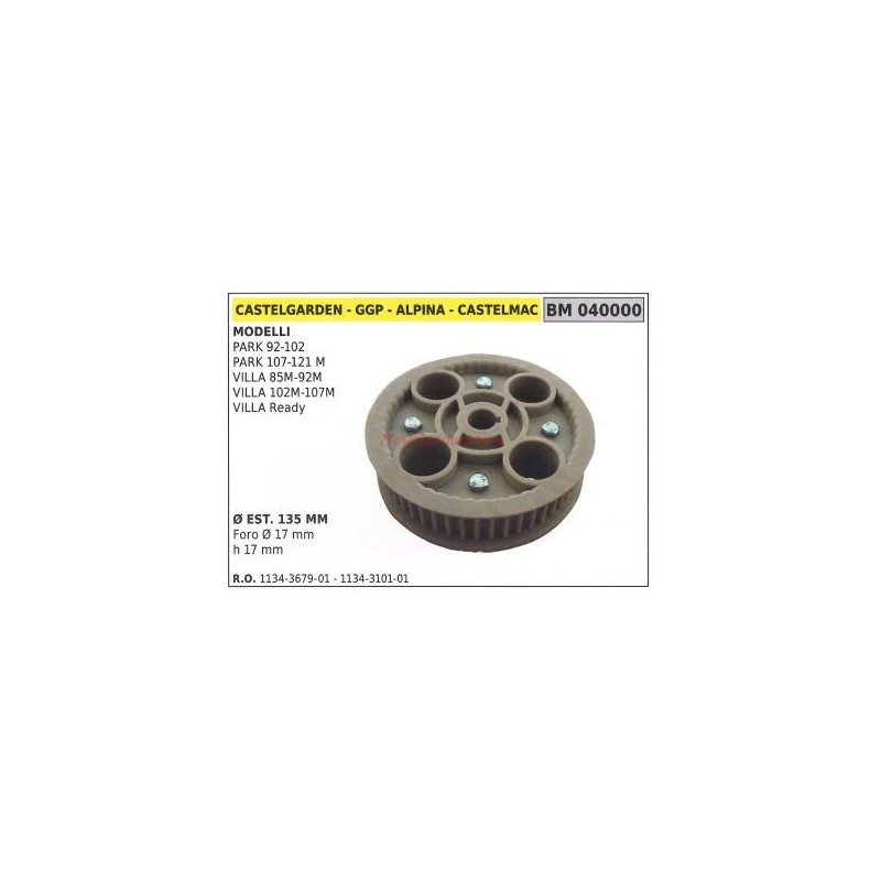 Pulley for PARK 92-102 lawn mower mower ALPINA 040000