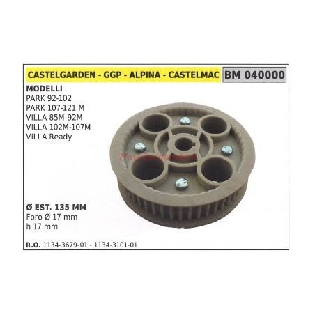 Polea para cortadora de césped PARK 92-102 ALPINA 040000 | Newgardenstore.eu