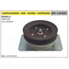 Polea para cortadora de césped PARK 92C con placa ALPINA 039980 | Newgardenstore.eu