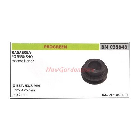 Poulie pour tondeuse à gazon PG 5550 SHQ PROGREEN 035848 | Newgardenstore.eu