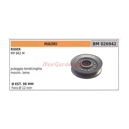 Lawnmower pulley for lawn mower rider MP 862M MAORI 026942 | Newgardenstore.eu