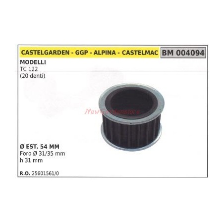 Lawnmower cutter pulley TC 122 20 teeth ALPINA 004094 | Newgardenstore.eu