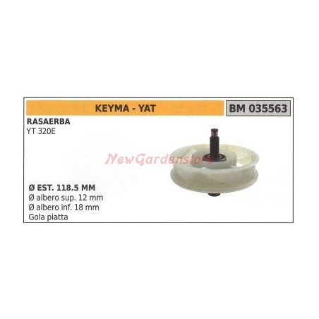 Riemenscheibe für Rasenmäher YT 320E KEYMA 035563 | Newgardenstore.eu