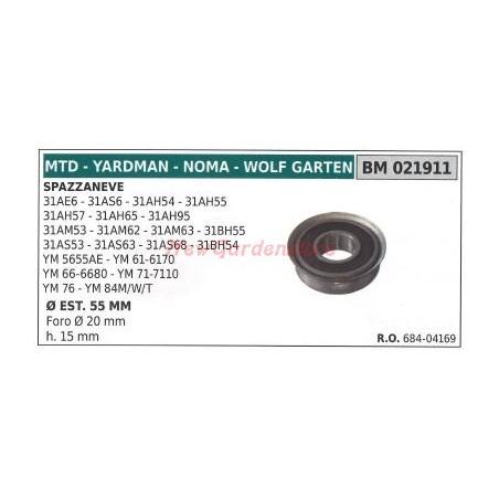 Polea quitanieves 31AE6 31AS6 MTD 021911 | Newgardenstore.eu