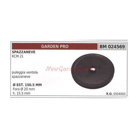 Polea quitanieves KCM 21 GARDENPRO 024569 | Newgardenstore.eu