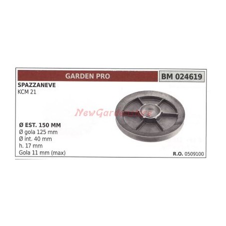 Polea quitanieves KCM 21 GARDENPRO 024619 | Newgardenstore.eu