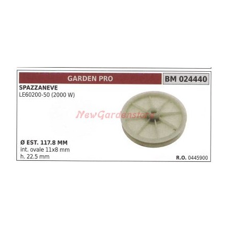 Polea quitanieves LE60200-50 2000W GARDENPRO 024440 | Newgardenstore.eu