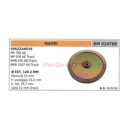 Polea quitanieves MP 766 AE MAORI 024786 | Newgardenstore.eu