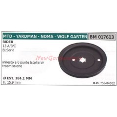 Poulie pour tondeuse à gazon rider 13 A/B/C MTD 017613 756-04002