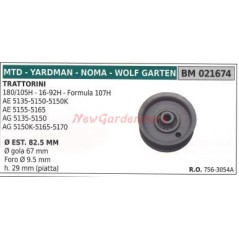 Polea para tractor cortacésped 180/105H 16-92H MTD 021674 | Newgardenstore.eu