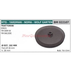 Polea para tractor cortacésped E9931 MTD 022107 | Newgardenstore.eu