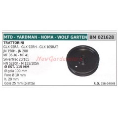 Puleggia per trattorino rasaerba tagliaerba GLX 92RA 92RH MTD 021628 | Newgardenstore.eu