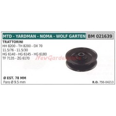 Polea para tractor de césped HH8200 TH8200 MTD 021639 | Newgardenstore.eu