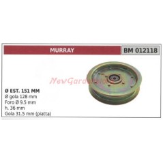 Pulley for mower lawn tractor MURRAY 012118