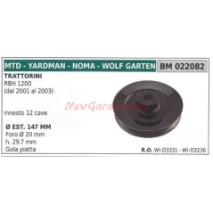 Polea para tractor cortacésped RBH 1200 MTD WI-D3331 WI-D3236 | Newgardenstore.eu