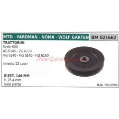 Pulley for lawn tractor mower 600 series MTD 021662