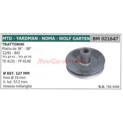 Lawn tractor cutter pulley TD4115 4125 MTD 021647 | Newgardenstore.eu