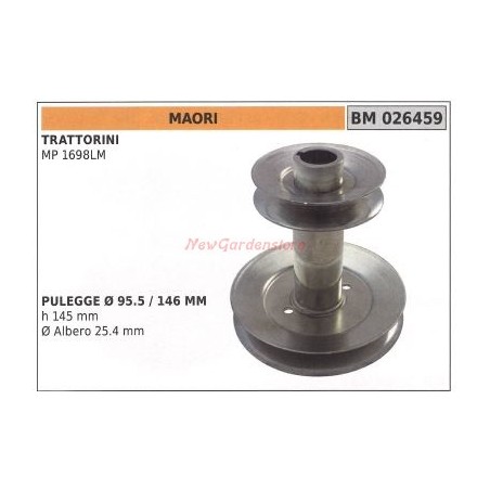 Poulie pour tracteur de pelouse MP 1698LM MAORI 026459 | Newgardenstore.eu