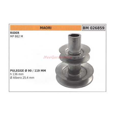 Polea para tractor cortacésped MP 862M MAORI 026859 | Newgardenstore.eu