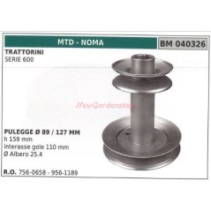 Polea tensora para tractor de césped serie 600 MTD 040326 | Newgardenstore.eu