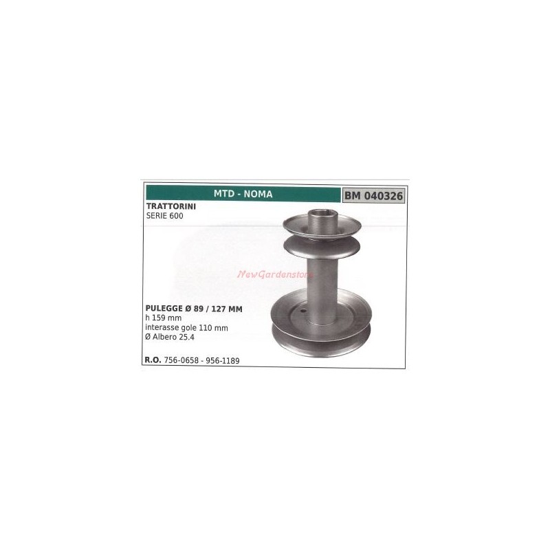 Puleggia per trattorino rasaerba tosaerba serie 600 MTD 040326